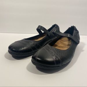 Taos 234977 Step It Up Women's Black Leather Mary Jane Shoes Sz. 8 M (EU39)